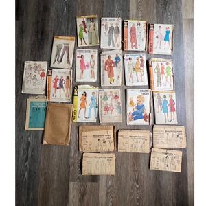 Simplicity McCalls Butterick‎ Sewing Patterns Lot Mixed Multi-Size Multicolor